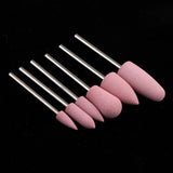Maxbell Maxbell Silicone Nail Art Drill Bits Manicure Polishing Grinding Buffing Head 6x 03
