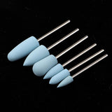 Maxbell Maxbell Silicone Nail Art Drill Bits Manicure Polishing Grinding Buffing Head 6x 05