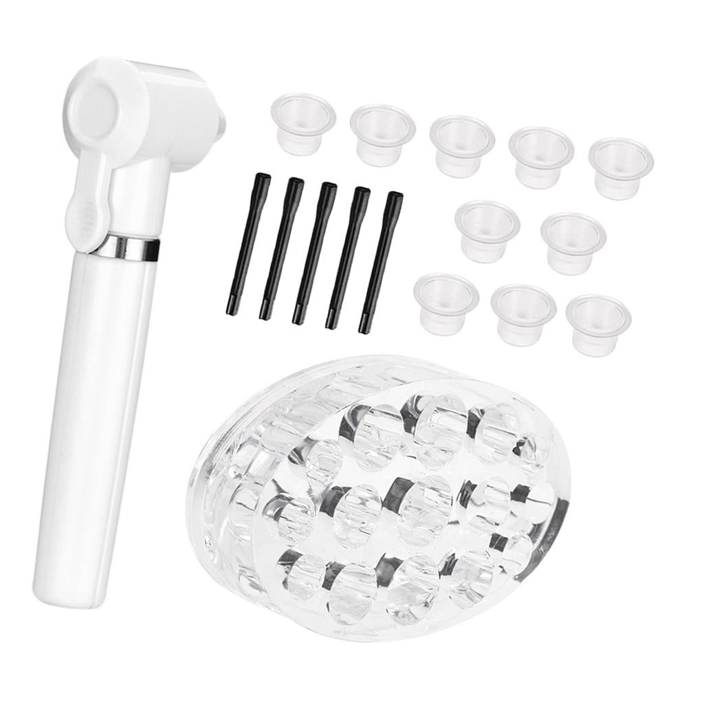 Maxbell Maxbell Tattoo Pigment Mixer Ink Agitator Mixing Sticks Tattoo Caps Holder Kit White