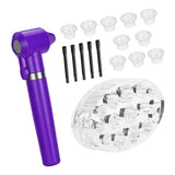 Maxbell Maxbell Tattoo Pigment Mixer Ink Agitator Mixing Sticks Tattoo Caps Holder Kit Purple