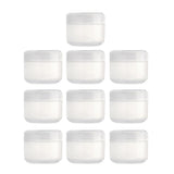Maxbell Maxbell Refillable Plastic Empty Face Cream Cosmetic Container with Lid Clear-50g