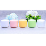 Maxbell Maxbell Refillable Plastic Empty Face Cream Cosmetic Container with Lid Green-20g
