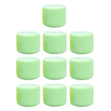 Maxbell Maxbell Refillable Plastic Empty Face Cream Cosmetic Container with Lid Green-20g