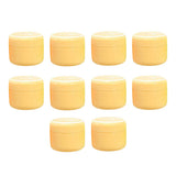 Maxbell Maxbell Refillable Plastic Empty Face Cream Cosmetic Container with Lid Yellow-20g