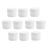 Maxbell Maxbell Refillable Plastic Empty Face Cream Cosmetic Container with Lid White-100g