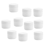 Maxbell Maxbell Refillable Plastic Empty Face Cream Cosmetic Container with Lid White-100g