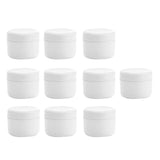 Maxbell Maxbell Refillable Plastic Empty Face Cream Cosmetic Container with Lid White-100g