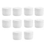 Maxbell Maxbell Refillable Plastic Empty Face Cream Cosmetic Container with Lid White-100g