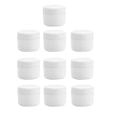 Maxbell Maxbell Refillable Plastic Empty Face Cream Cosmetic Container with Lid White-100g