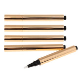 Maxbell Maxbell 5x 3ml Twist Pen Empty Cosmetic Nail Oils Eyelash Lip Gloss Tube w/Brush L11