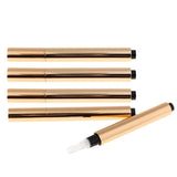 Maxbell Maxbell 5x 3ml Twist Pen Empty Cosmetic Nail Oils Eyelash Lip Gloss Tube w/Brush L3