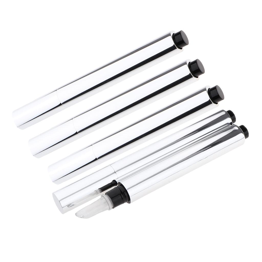 Maxbell Maxbell 5pcs Empty Makeup Pen Cosmetic Tube Lip Gloss Bottle L3 Silicone Brush