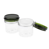 Maxbell Maxbell 2x220ml Empty Makeup Cosmetic Storage Jar Pot Face Cream Mud Mask Container