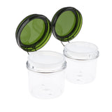 Maxbell Maxbell 2x220ml Empty Makeup Cosmetic Storage Jar Pot Face Cream Mud Mask Container