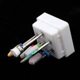 Maxbell 7pcs/set Nail Polishing Cuticle Removal Nail Art Drill Bit White Holder Base