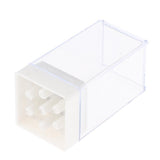 Maxbell Maxbell 7 Holes Nail Drill Bits Holder Stand Organizer Case Manicure Box White