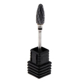 Maxbell Maxbell Ceramic Polishing Head Nail Drill Bit for Electric Nail Machine Black-XC