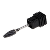 Maxbell Maxbell Ceramic Polishing Head Nail Drill Bit for Electric Nail Machine Black-XC