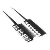 Maxbell Maxbell 2Pcs Salon 3-Way Weaver Weaving Comb for Hair Dyeing Sectioning Highlighting