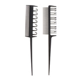 Maxbell Maxbell 2Pcs Salon 3-Way Weaver Weaving Comb for Hair Dyeing Sectioning Highlighting