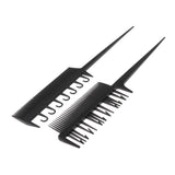 Maxbell Maxbell 2Pcs Salon 3-Way Weaver Weaving Comb for Hair Dyeing Sectioning Highlighting