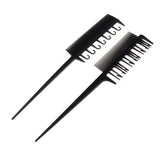 Maxbell Maxbell 2Pcs Salon 3-Way Weaver Weaving Comb for Hair Dyeing Sectioning Highlighting