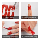 Maxbell Maxbell 50pcs Peel Off Tape Nail Art Spill Proof Skin Barrier Polish Protector Cover