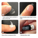 Maxbell Maxbell 240Pcs Transparent Double Sided Fake Nail Tabs Glue Sticker Tips Extension