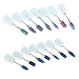 Maxbell Maxbell 7pcs Nail Files Drill Bit Acrylic UV Gels Removing Manicure Grinding Head Rainbow