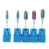Maxbell Maxbell 5Pcs/set Carbide Nail Drill Bits Grinding Heads for Electric Files Gradient