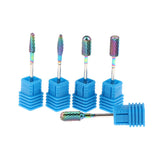 Maxbell Maxbell 5Pcs/set Carbide Nail Drill Bits Grinding Heads for Electric Files Gradient