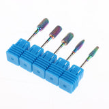 Maxbell Maxbell 5Pcs/set Carbide Nail Drill Bits Grinding Heads for Electric Files Gradient