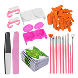 Maxbell Maxbell Lots of Beauty Manicure Nail Brush,Art Pen,Files,Cup,Nail Art Tools Green