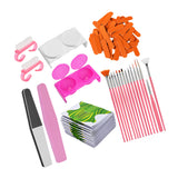 Maxbell Maxbell Lots of Beauty Manicure Nail Brush,Art Pen,Files,Cup,Nail Art Tools Green