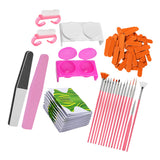Maxbell Maxbell Lots of Beauty Manicure Nail Brush,Art Pen,Files,Cup,Nail Art Tools Green