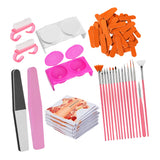 Maxbell Maxbell Lots of Beauty Manicure Nail Brush,Art Pen,Files,Cup,Nail Art Tools Orange