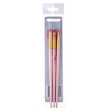 Maxbell Maxbell 3Pcs Flat UV Gel Brushes Nail Art DIY Acrylic Painting Brush Manicure Tools