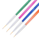 Maxbell Maxbell 4pcs DIY Nail Art Liner Brush UV Gel Polish Painting Drawing Designing Pens
