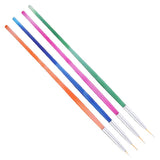 Maxbell Maxbell 4pcs DIY Nail Art Liner Brush UV Gel Polish Painting Drawing Designing Pens