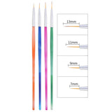 Maxbell Maxbell 4pcs DIY Nail Art Liner Brush UV Gel Polish Painting Drawing Designing Pens