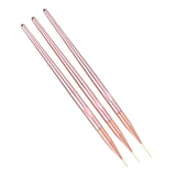 Maxbell Maxbell 3x Pro UV Gel Polish Nail Art Paint Drawing Detailing Brushes Dotting Pen