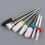 Maxbell Maxbell 7Pcs Ceramic Nail Drill Bits Polishing Head for Electric Nail Machine B