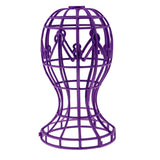 Maxbell Maxbell Folding Wig Holder Wig Drying Stand Wig Accessory Hat Display Rack Purple