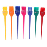 Maxbell Maxbell 7pcs Salon Hair Dye Coloring Brushes Colorful DIY Highlight Tint Brush Comb M