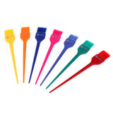 Maxbell Maxbell 7pcs Salon Hair Dye Coloring Brushes Colorful DIY Highlight Tint Brush Comb M