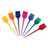 Maxbell Maxbell 7pcs Salon Hair Dye Coloring Brushes Colorful DIY Highlight Tint Brush Comb L