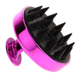 Maxbell Maxbell Silicone Scalp Shampoo Massage Brush Washing Massager Hair Comb Rose Red