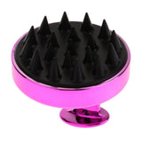 Maxbell Maxbell Silicone Scalp Shampoo Massage Brush Washing Massager Hair Comb Rose Red
