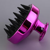 Maxbell Maxbell Silicone Scalp Shampoo Massage Brush Washing Massager Hair Comb Rose Red