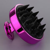 Maxbell Maxbell Silicone Scalp Shampoo Massage Brush Washing Massager Hair Comb Rose Red